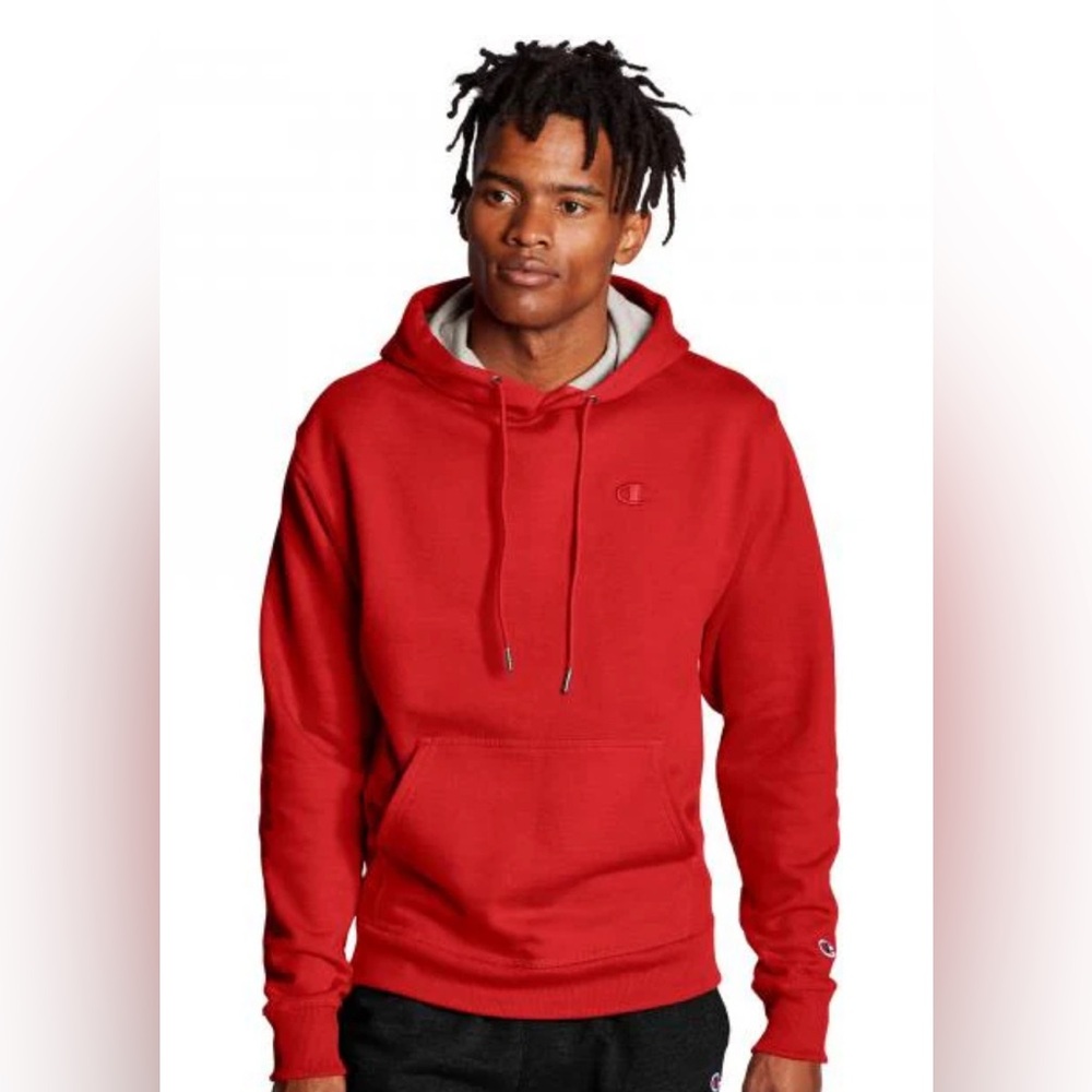 Champion Red Sweatshirt Classic Pullover Hoodie